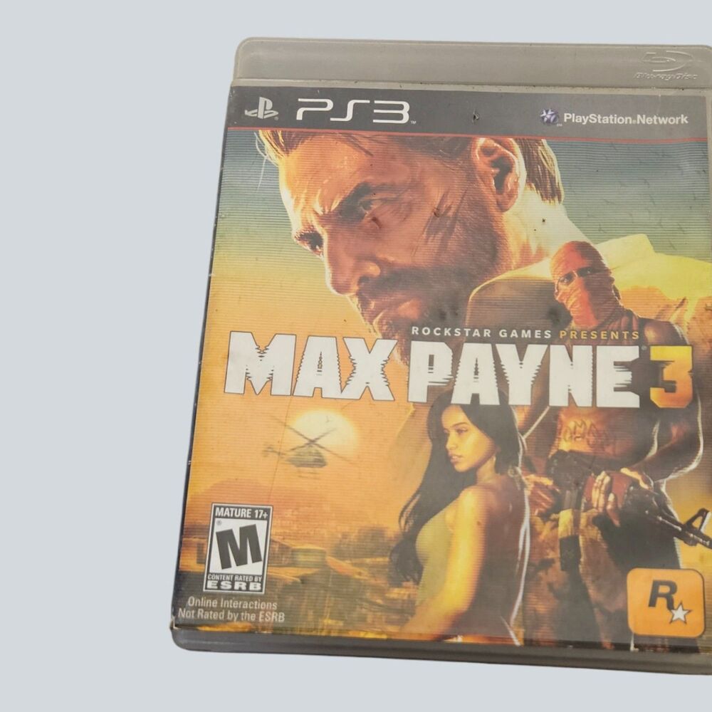 PS3 Max Payne 3 Video Game.  Good Condition.  ITEM #3627